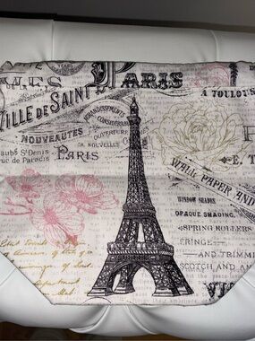 NEW Paris Theme Knitting Crochet Project Bag w/ Matching Mini Tin